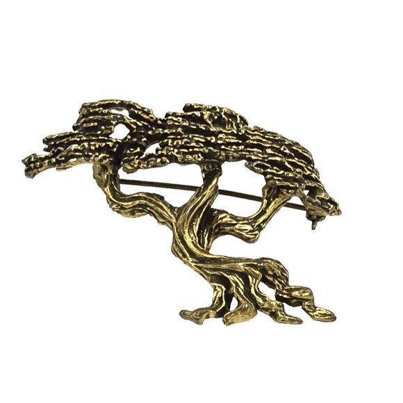 Vintage Zentall Monterey Cypress Bonsai Brooch - Picture 3 of 11